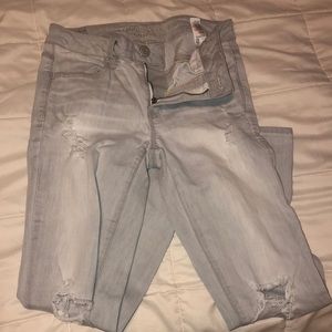 American wage super stretch jeans size 4 crop!